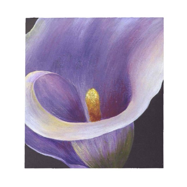 Lavender Calla Lily Notepad (Front)