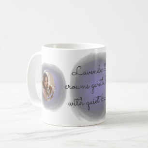Lavender Cavalier King Charles Spaniel Custom Name Coffee Mug