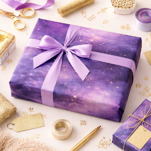 Lavender Celestial Luxury Wrapping Paper