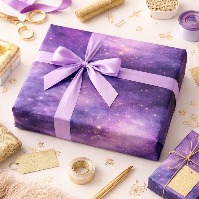 Lavender Celestial Luxury Wrapping Paper (Creator Uploaded)