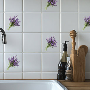 Lavender ceramic tile