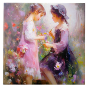 Lavender  ceramic tile