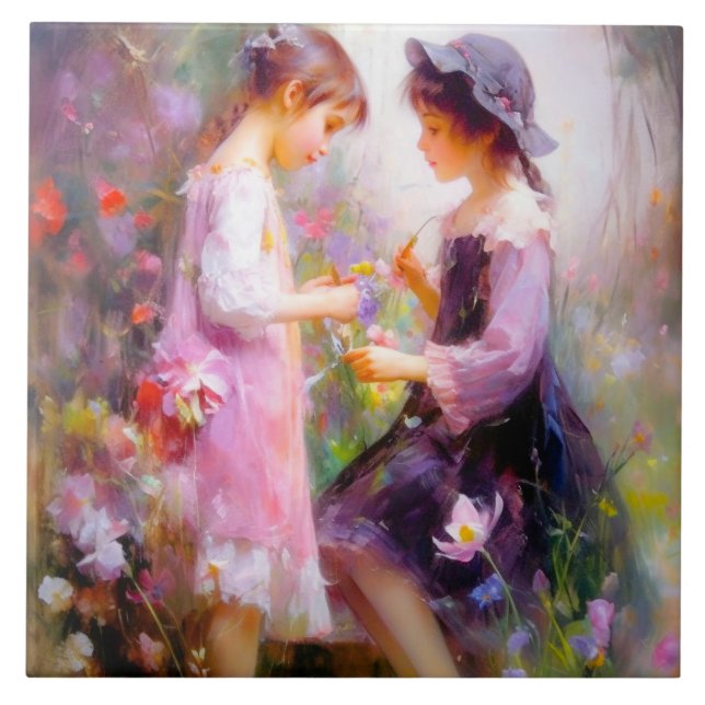 Lavender  ceramic tile (Front)