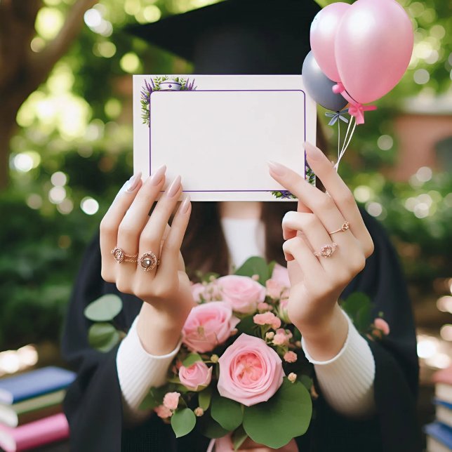 Lavender & Chamomile Nurse Graduation Envelope (Creator Uploaded)