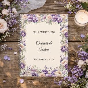 Lavender champagne floral wedding planner