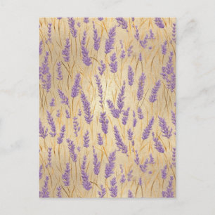 Lavender Chiyogami Postcard