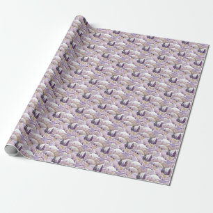 Lavender Christmas Dreams Wrapping Paper