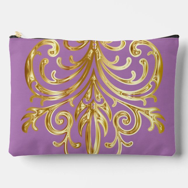 Lavender, Christmas Gifts Authority® Large Accessory Pouch (Front)