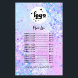 lavender chunky glitter beauty salon flyer<br><div class="desc">beauty salon flyer</div>