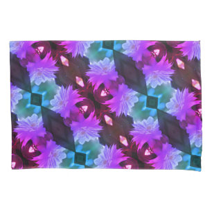 Lavender Clematis Flower Nestled In Trellis  Pillowcase