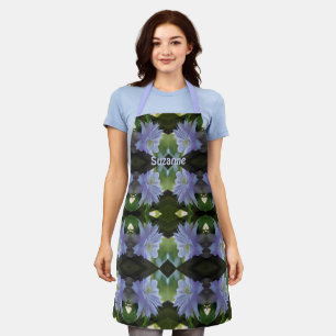 Lavender Clematis Flower Trellis Personalised     Apron