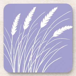 lavender coaster with beach grass design