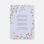 Lavender Colorful Confetti Kids Birthday Party Invitation<br><div class="desc">Our 'Confetti' birthday party invitation features a fun and colorful polka dots on a lavender background. To see more matching items,  check out our 'Confetti' collection.</div>