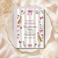 Lavender Coquette Cheetah Bachelorette Party