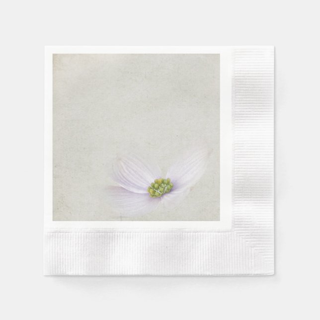 lavender cosmos flower napkin (Front)