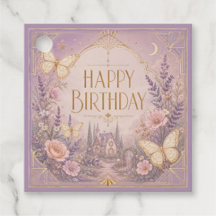 Lavender Cottage Birthday Dreamscape Favour Tags