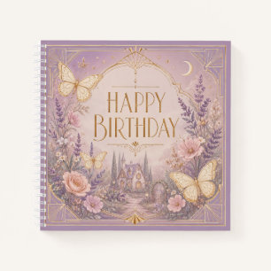 Lavender Cottage Birthday Dreamscape Notebook