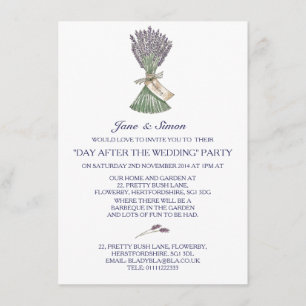 Lavender Country Garden Wedding/Party Invitation