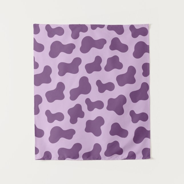 Lavender Cow Print Tapestry (Front)