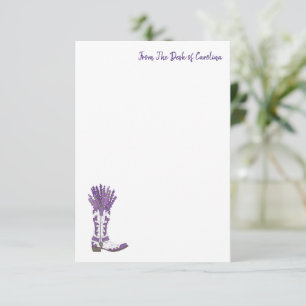 Lavender Cowboy Boot Note Card