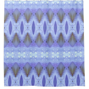 Lavender Crocus 2 Ikat Shower Curtain