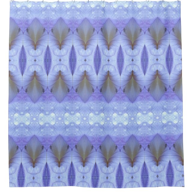 Lavender Crocus 2 Ikat Shower Curtain (Front)