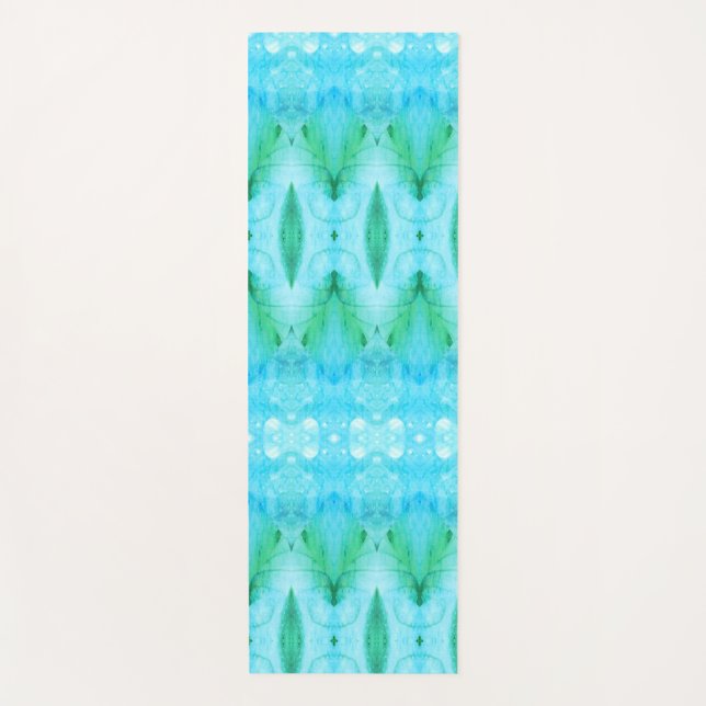 Lavender Crocus 2 x GL Ikat  Yoga Mat (Front)