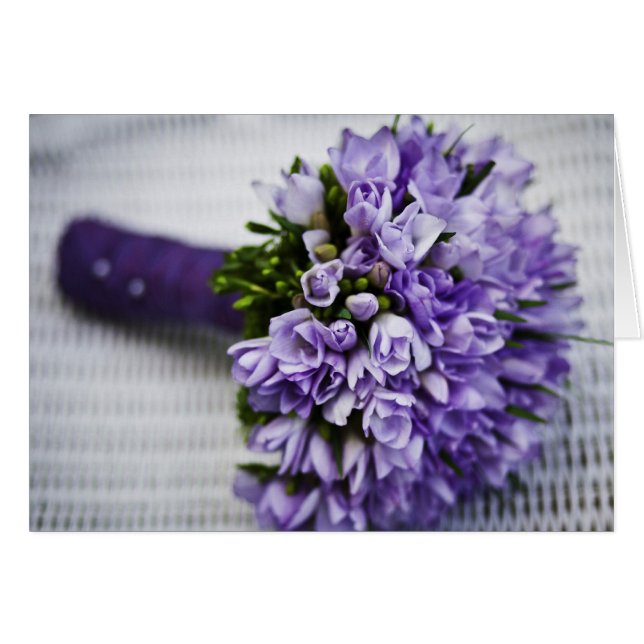 Lavender Crocus Bridal Bouquet (Front Horizontal)