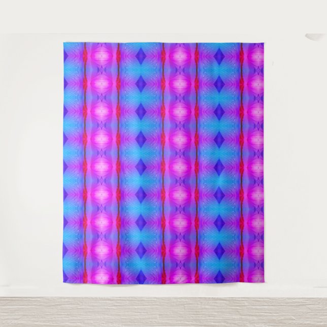 Lavender Crocus Ikat 5 Miami Tapestry (Front)