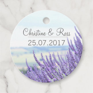 Lavender, customisable favour tag