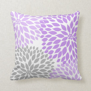 Lavender Dahlia floral home decor Cushion
