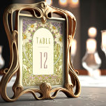 Lavender Daisy Table Numbers Vintage Art Nouveau<br><div class="desc">Art Nouveau Vintage wedding table numbers by Alphonse Mucha in a floral, romantic, and whimsical design. Victorian flourishes complement classic art deco fonts. Please enter your custom information, and you're done. If you wish to change the design further, click the blue "Customise It" button. Thank you so much for considering...</div>