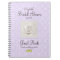 Lavender Damask and Rose Bridal Shower Guest Book