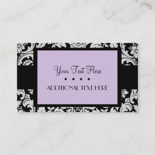 Lavender Damask Business Card