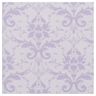 Lavender Damask Purple Floral Elegant Fabric