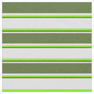 Lavender, Dark Olive Green, and Chartreuse Coloure Fabric