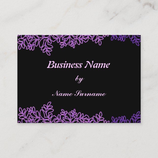 Lavender Deco Business Card (Front)