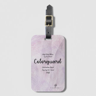 Lavender Delite Colorguard Band Trip Luggage Tag