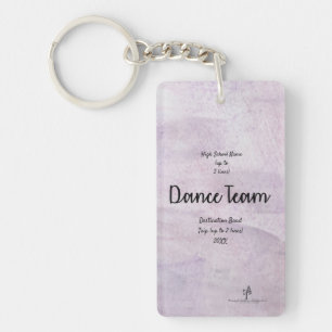 Lavender Delite Dance Team Band Trip Pers. Key Ring