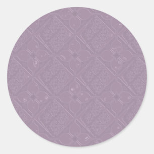 Lavender Diamond and Floral Tone on Tone Stickers