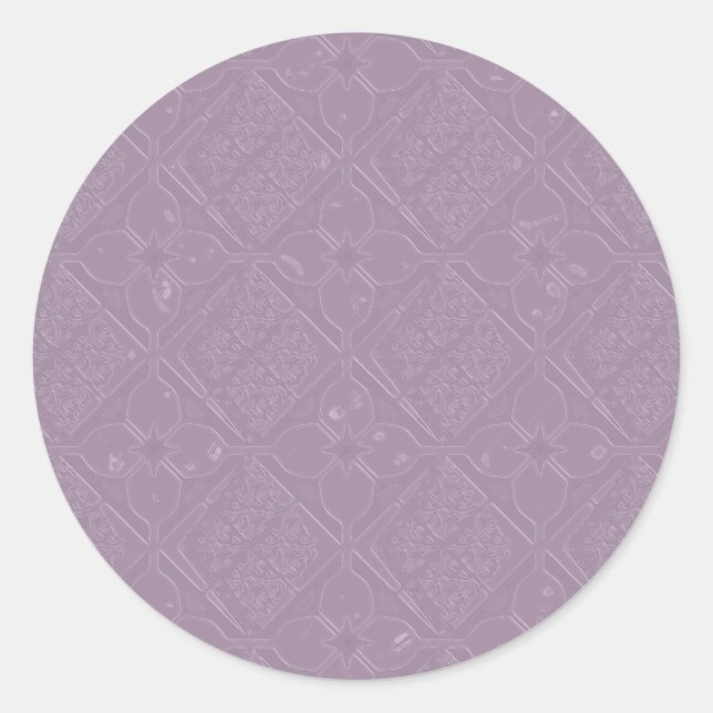 Lavender Diamond and Floral Tone on Tone Stickers (Front)