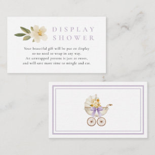 Lavender Display Shower Card Vintage Pram Shower