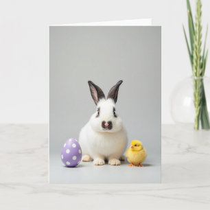 Lavender Dots Spring Scene Card