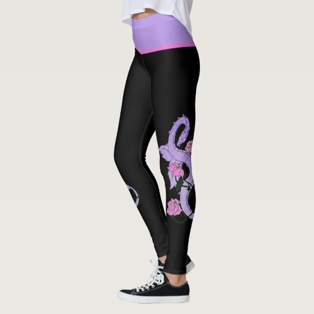 Lavender Dragon Leggings (Left)