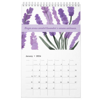 Lavender Dreams 2024 Calendar 🌿💜