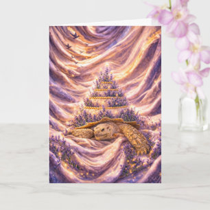 Lavender Dreams Birthday cake Sulcata tortoise Card
