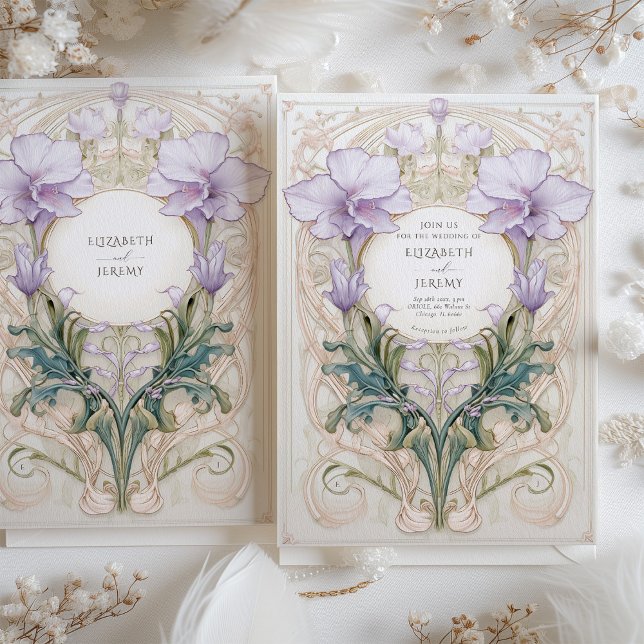 Lavender Dreams Royal Victorian Floral Wedding Invitation (Creator Uploaded)