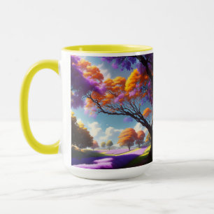 Lavender Dreams Under Jacaranda Skies, Mug
