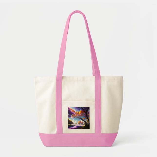 Lavender Dreams Under Jacaranda Skies, Tote Bag (Front)