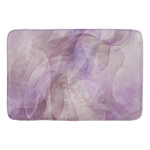 Lavender Dreamy Swirl Lilac Mauve Lavender Bath Mat